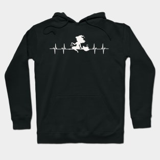 Heartbeat Kitty Familiar Witch Hoodie